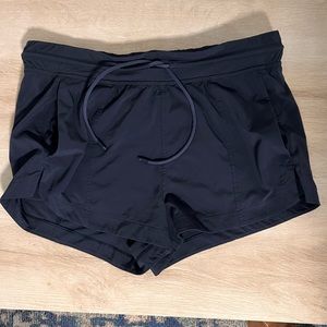 Navy Lulu Lemon Drawstring shorts